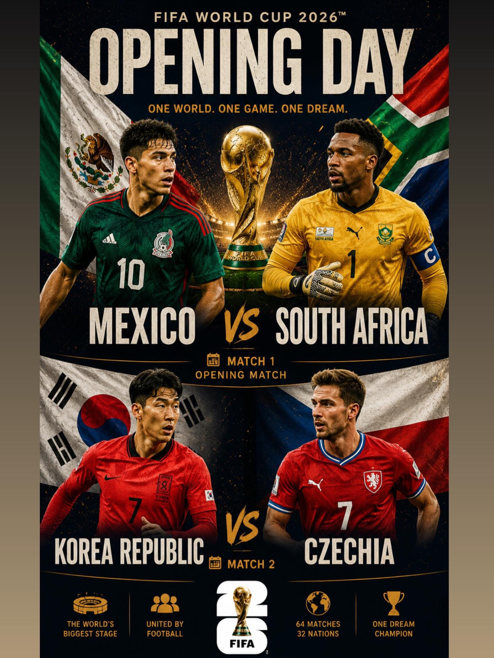 ⚽🌎 THE FIFA WORLD CUP IS HERE! 🌎⚽

Opening Day at The McCarren!

🇲🇽 Mexico vs South Africa 🇿🇦
🇰🇷 Korea Republic vs Czechia 🇨🇿

Catch every moment LIVE on all TVs with sound 🔊

🍻 Cold pints
🍔 Great food
📺 Every match shown live with soun
