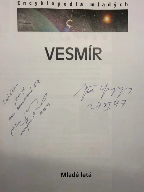 Lukáš' childhood book, the first Slovak cosmonaut Ivan Bella