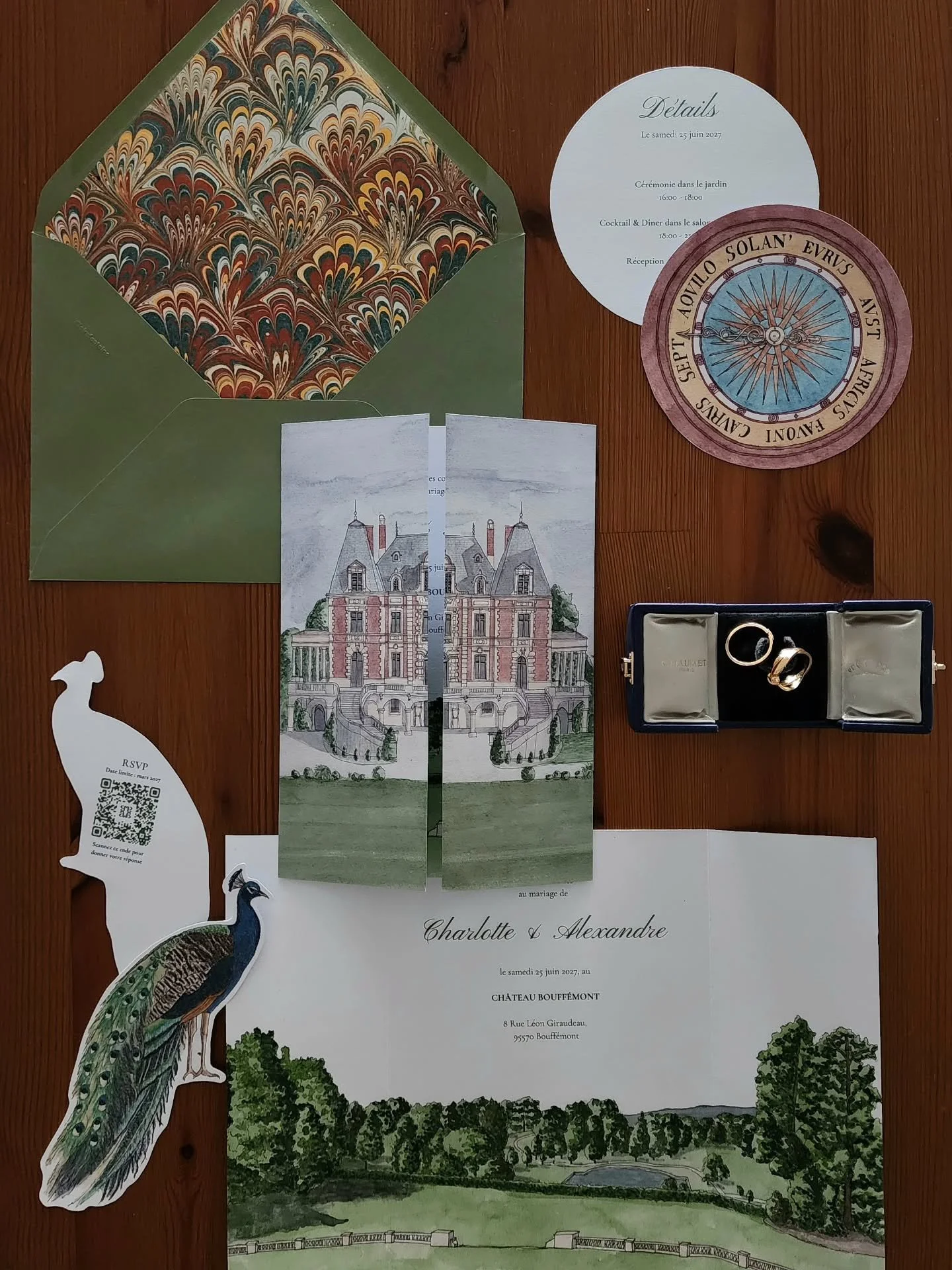 [Faire-part &amp; Invitations]

R&eacute;servations ouvertes pour 2027 🤍🦢

Ensemble de faire-part illustr&eacute;, inspir&eacute; par l'architecture et les alentours du @chateaubouffemont 📍

Faire-part de mariage et de naissance, invitations priv&