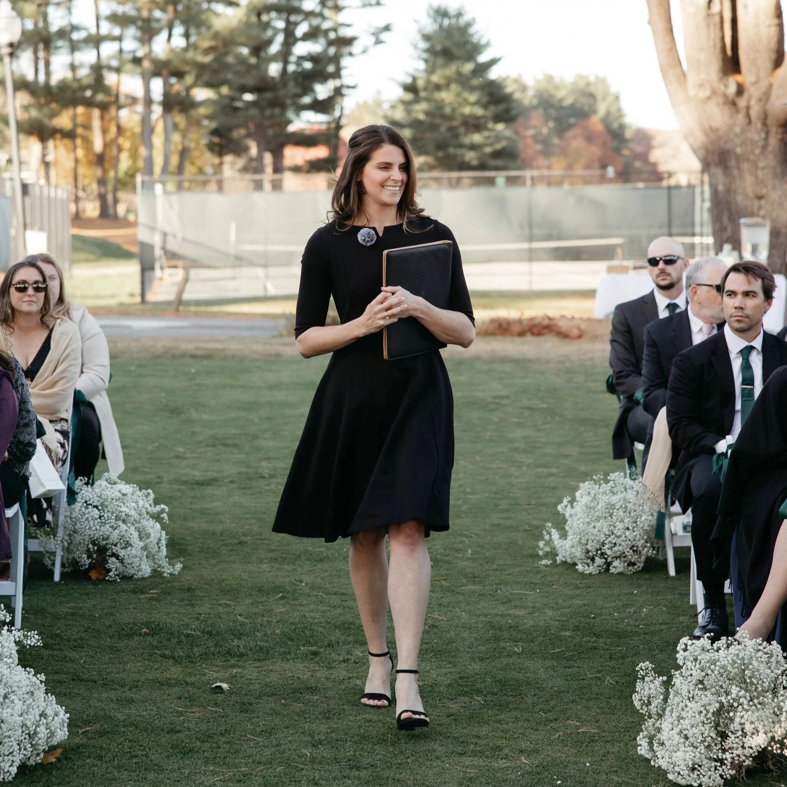 Chelsea Officiating a Wedding Ceremony