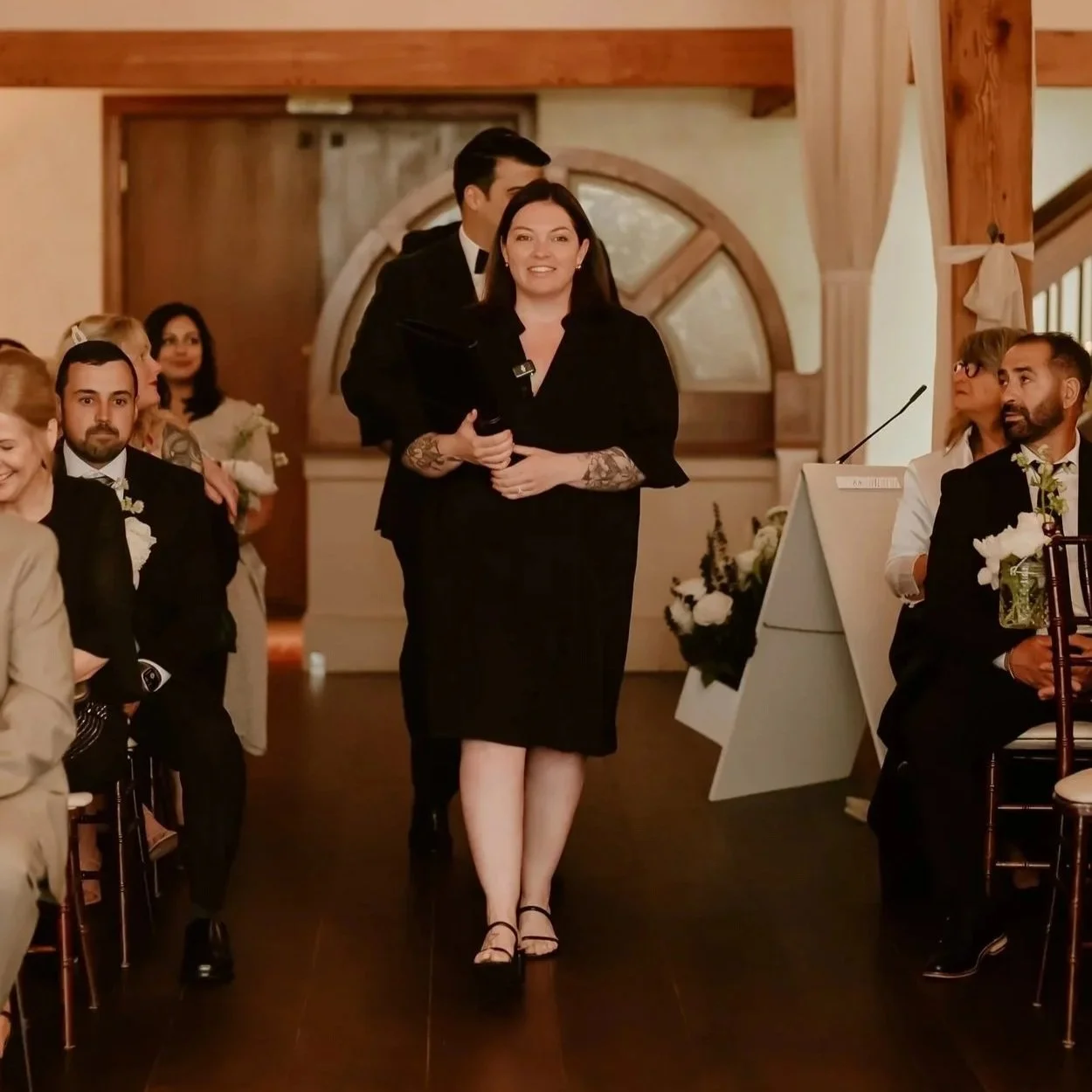 Ren Preparing to Lead a Wedding Ceremony