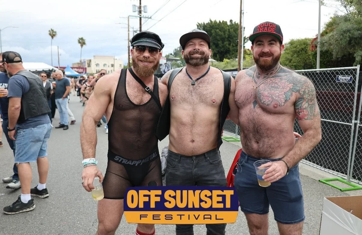 Santa Monica Blvd. Closed to traffic. Open to kinksters 😈. Off Sunset Festival is coming Sunday May 3rd. Tickets in bio.