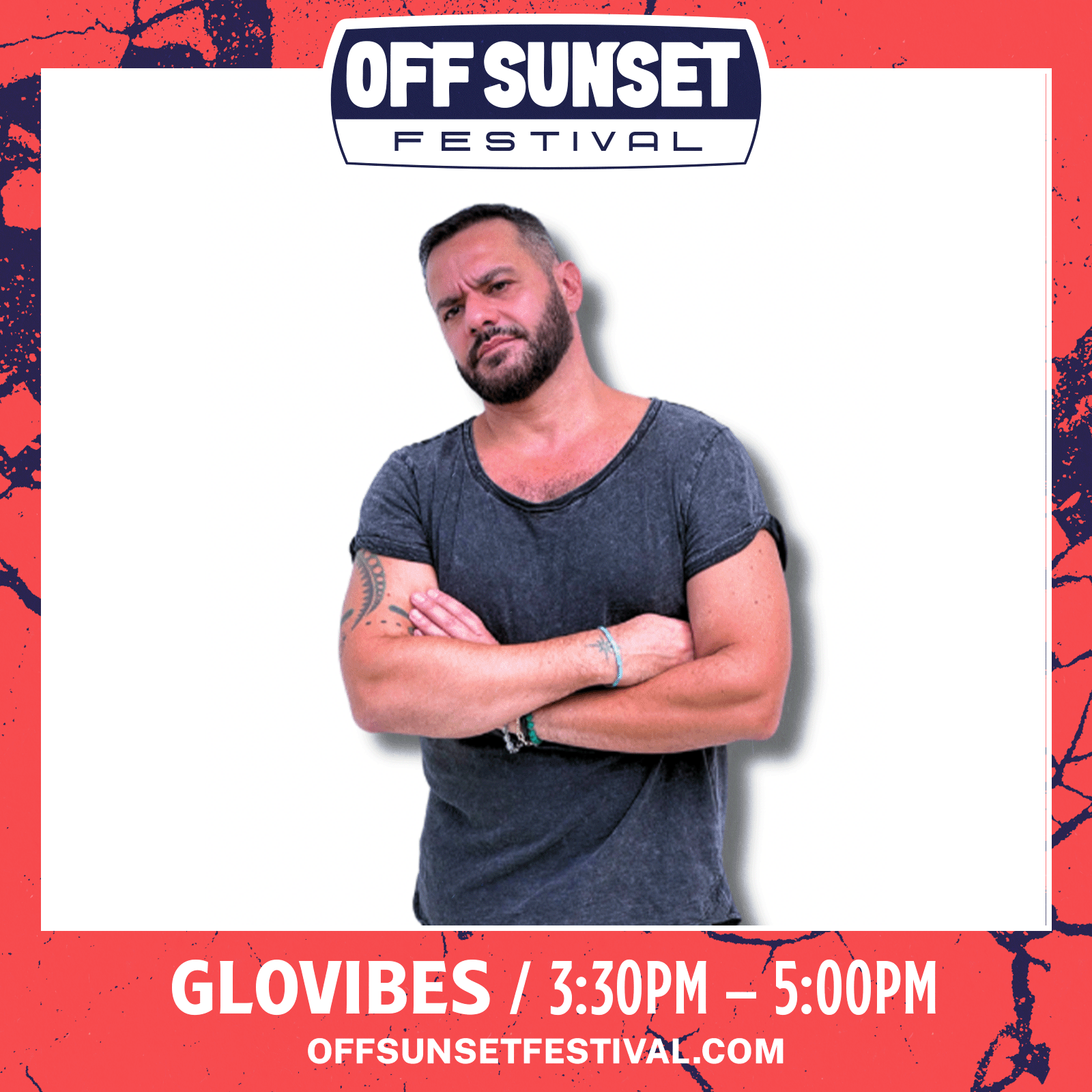 graphic for DJ GLOVIBES / set: 3:30- 5pm 