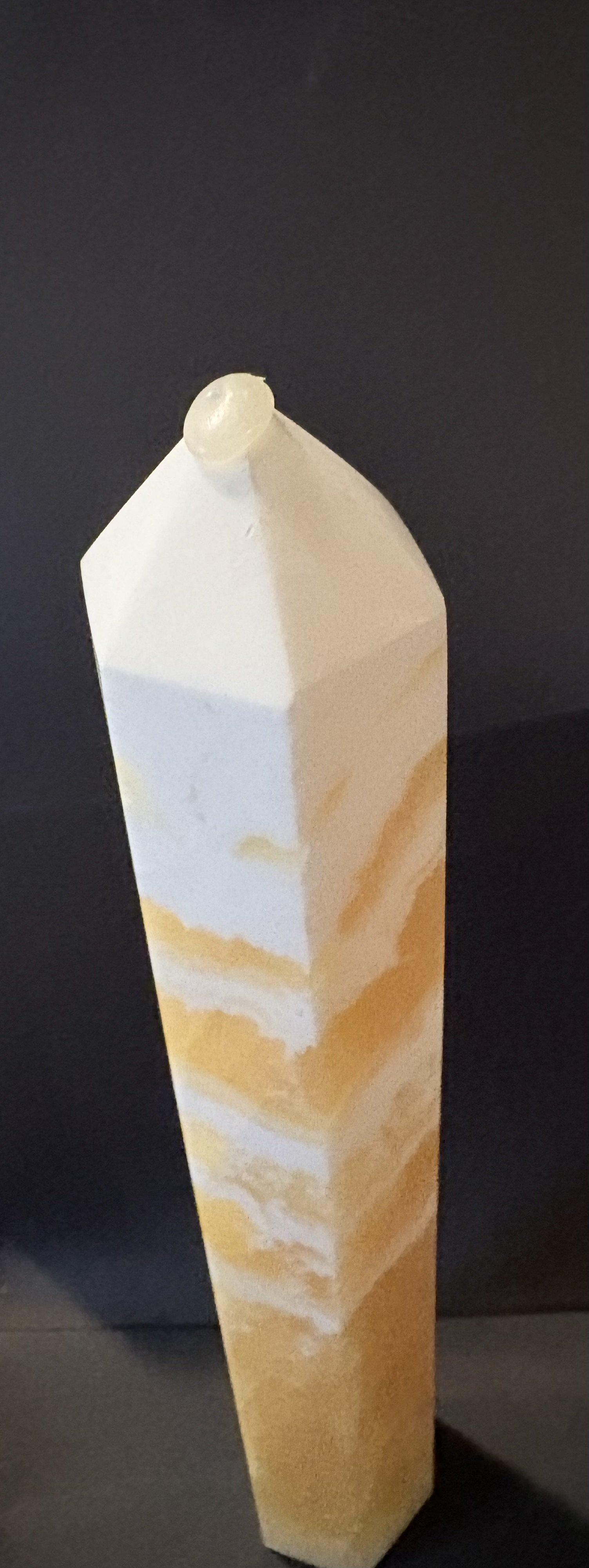 Large 12” Orange calcite Tower