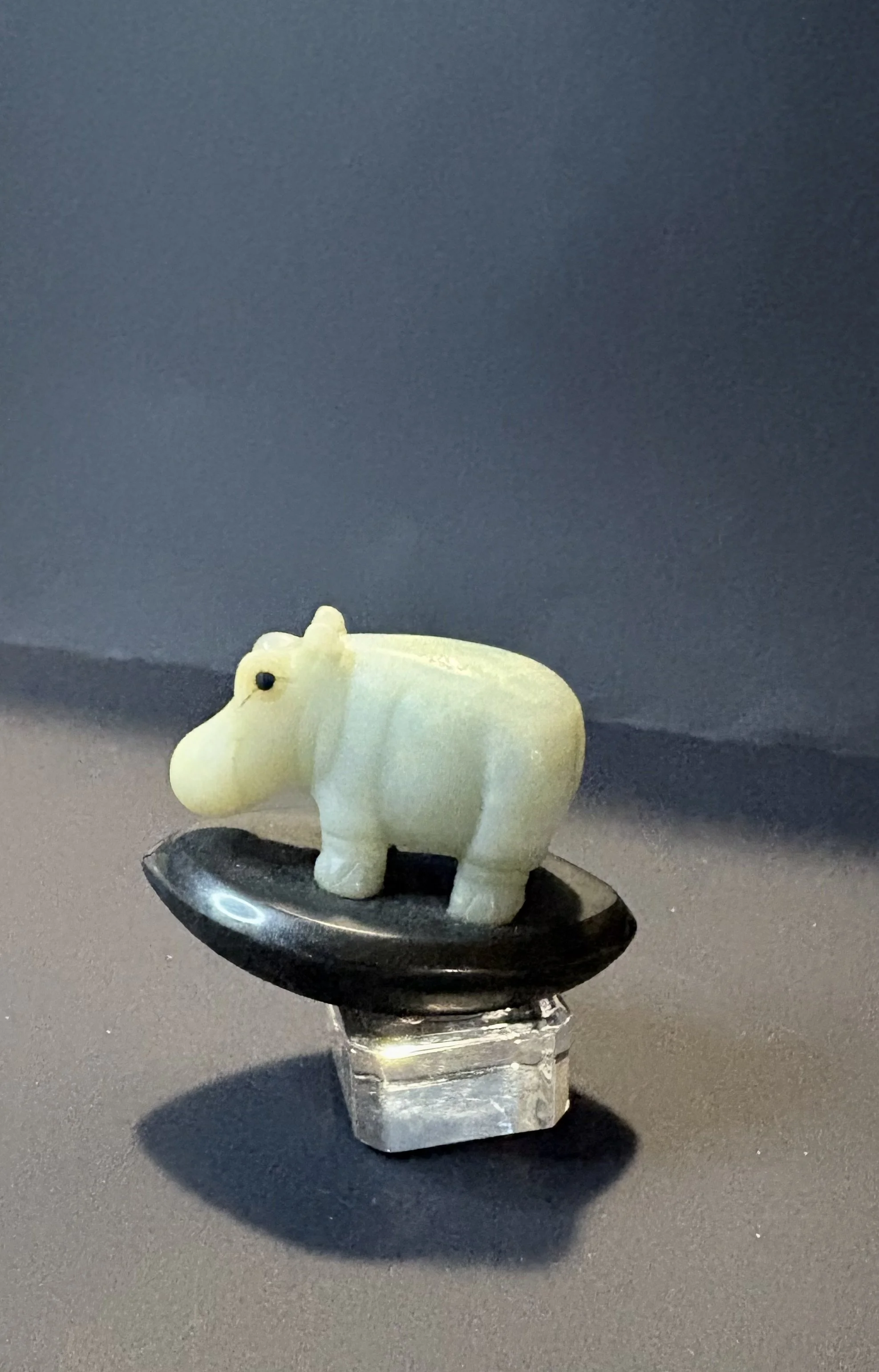 Hippo on obsidian
