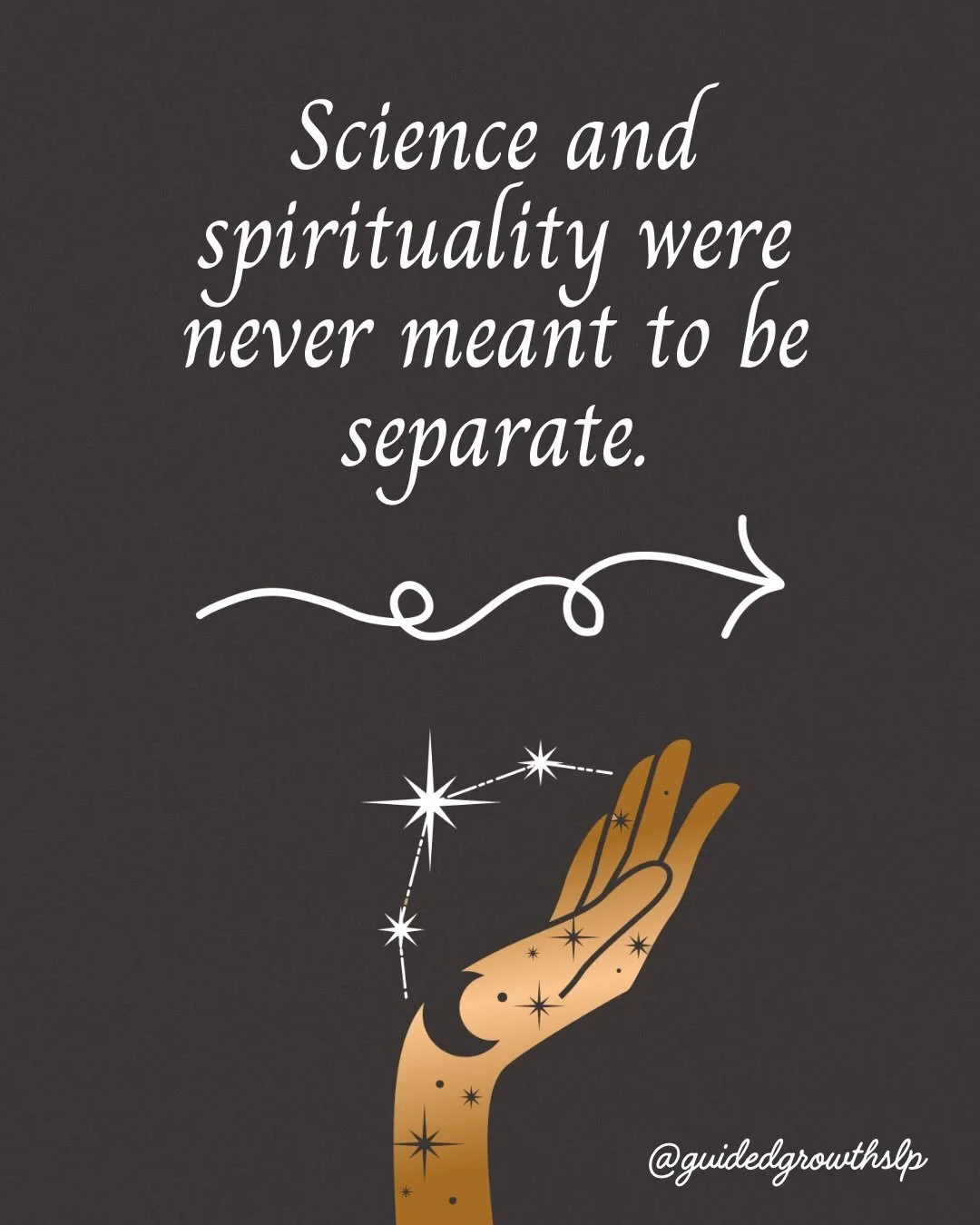 Science and spirituality were never meant to be separate.

As an SLP, I deeply value research, evidence, and understanding how the brain and nervous system work.
And at the same time&mdash;
I&rsquo;ve sat with too many families to ignore something el