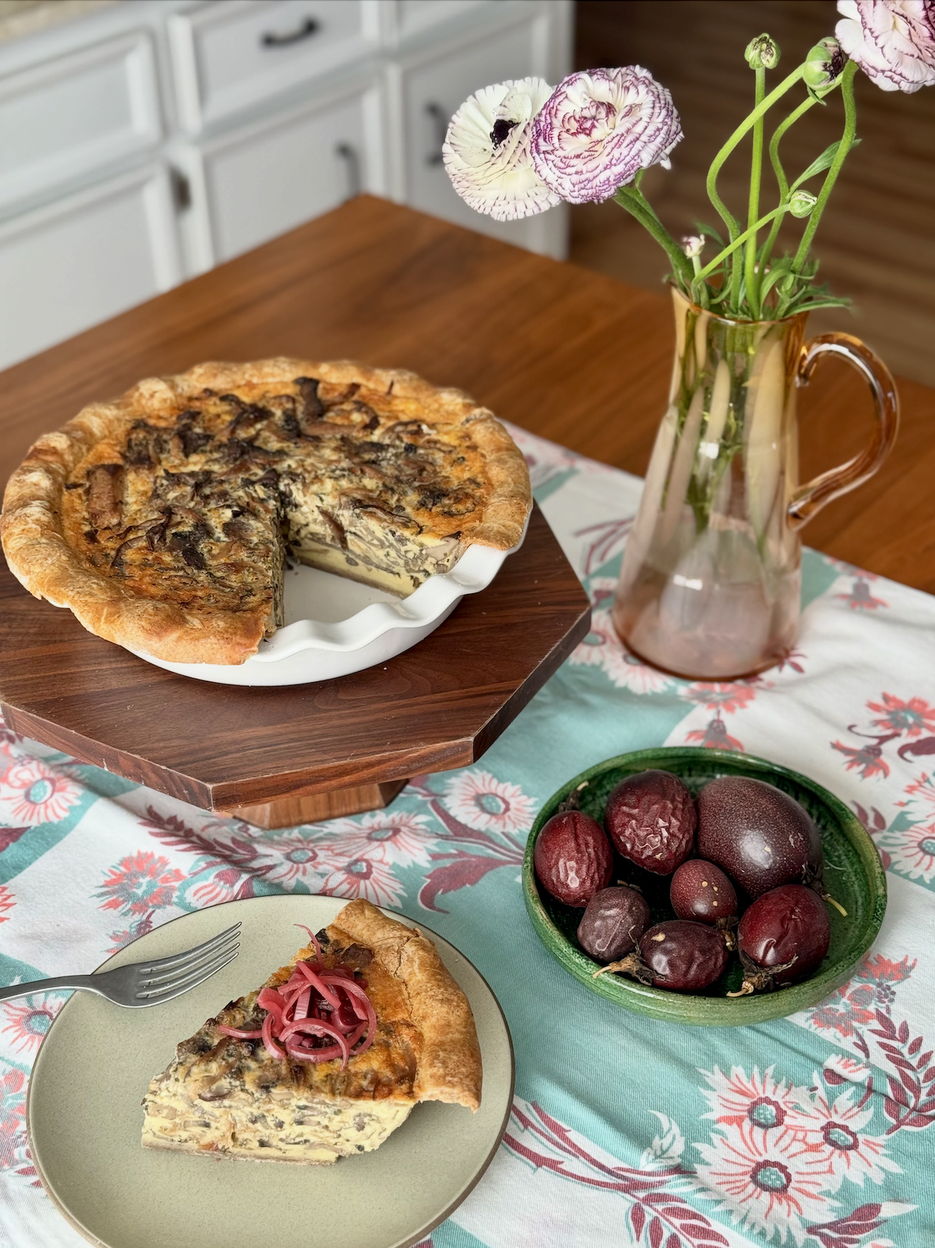 WILD MUSHROOM QUICHE