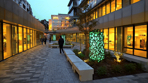Outdoor walkway empowered by the Nexus Towers by DSIV.