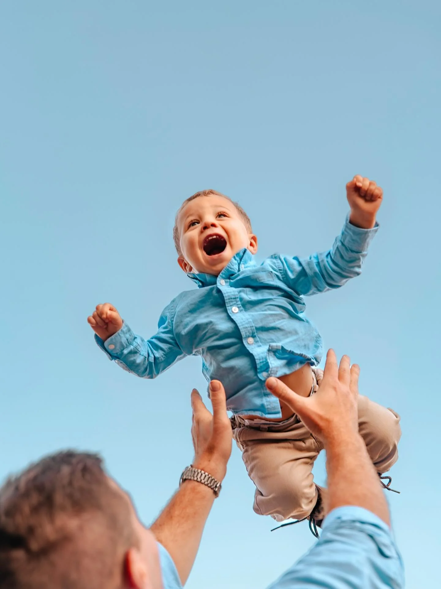 When you work with me it is REQUIRED to throw your littles in the air.