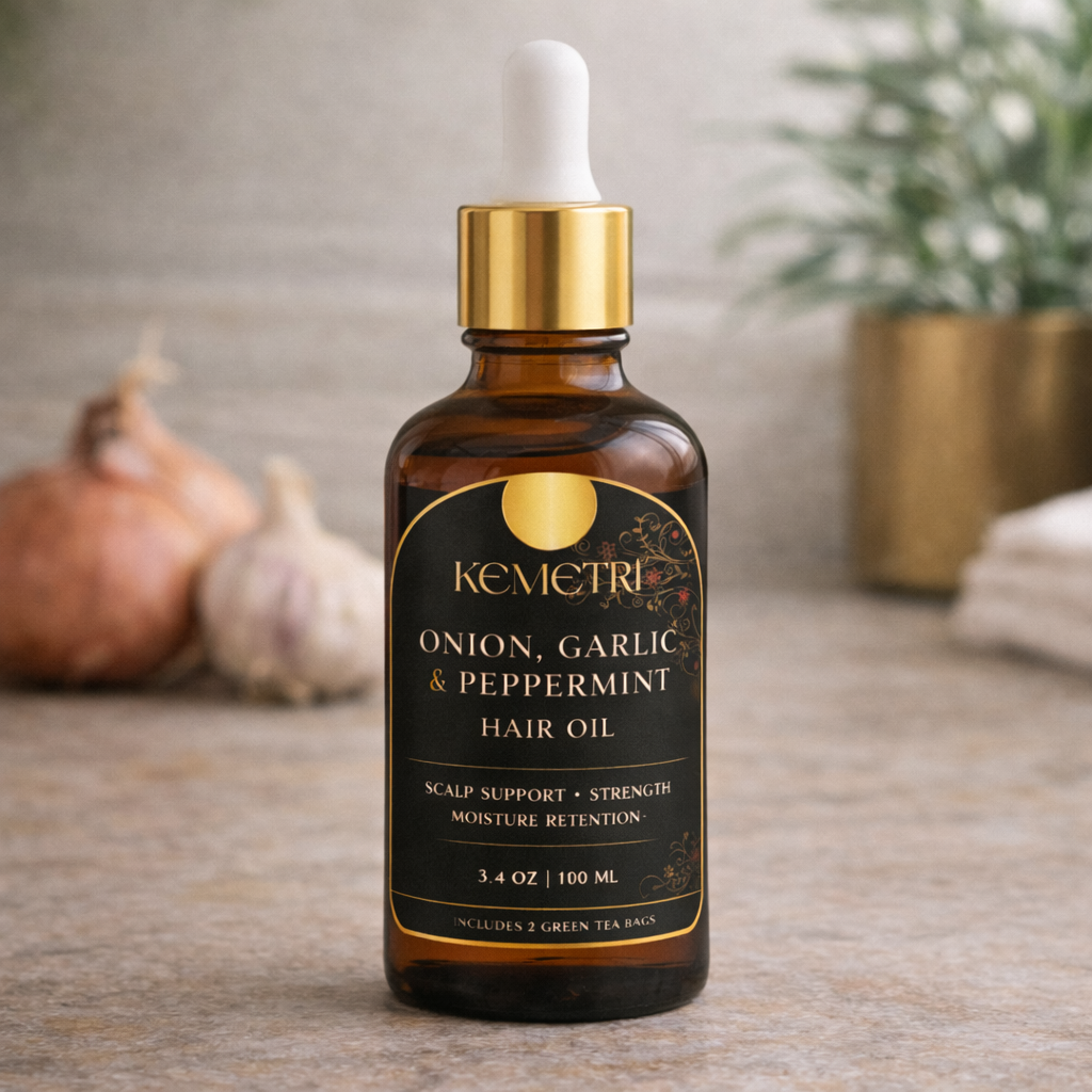 Onion, Garlic & Peppermint Hair Oil