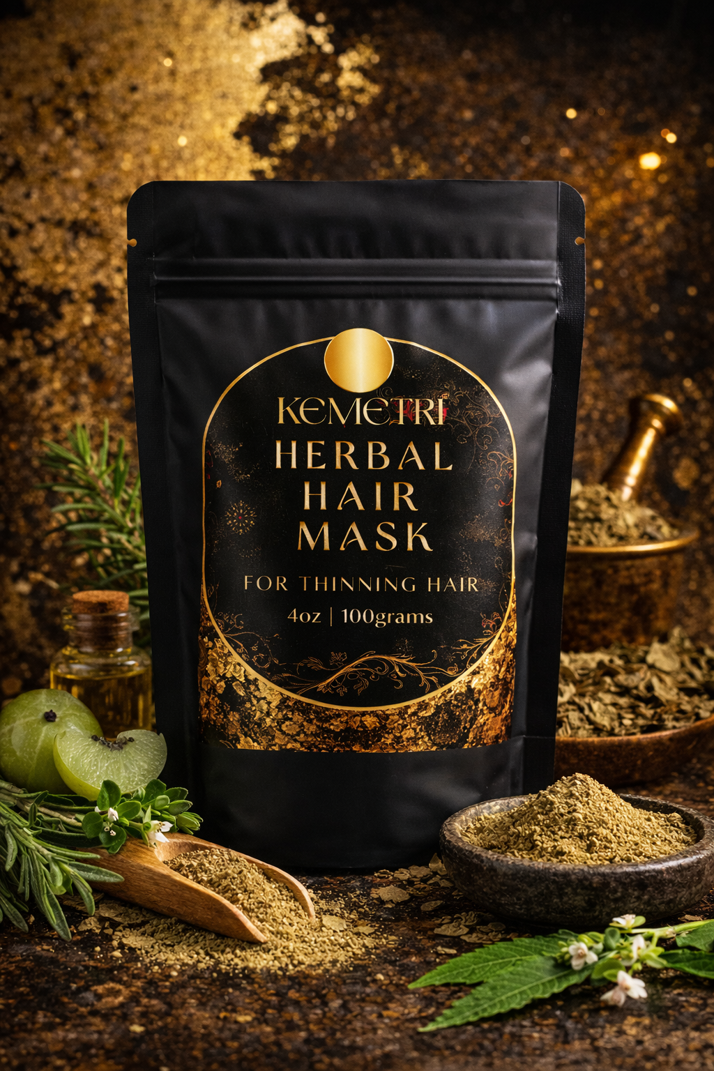 KEMETRI Herbal Hair Mask for Thinning Hair