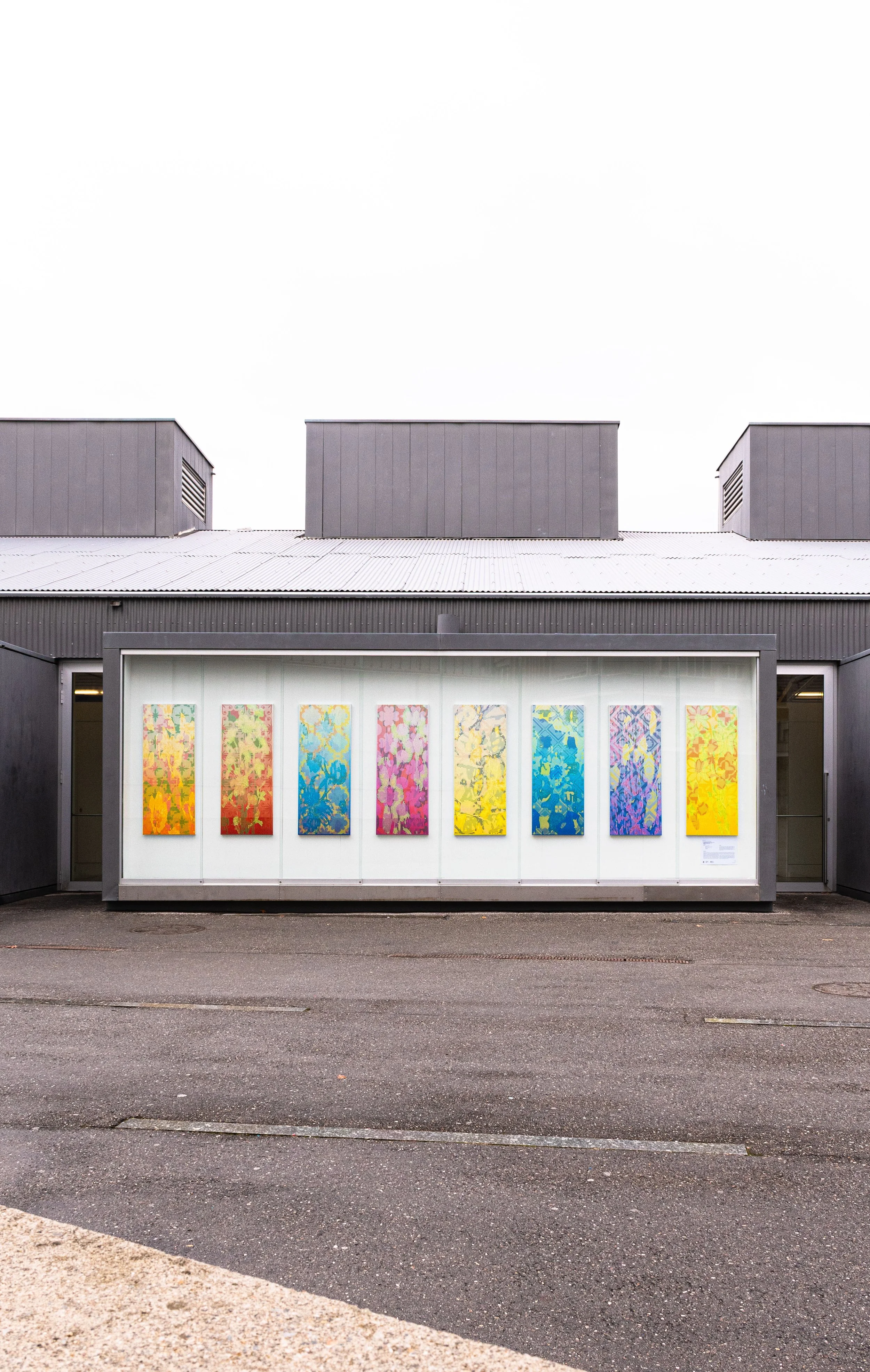 Installation views of Uriel Schmid Téllez paintings Fiorissimo at m.a.x. museo, Chiasso, 2024.