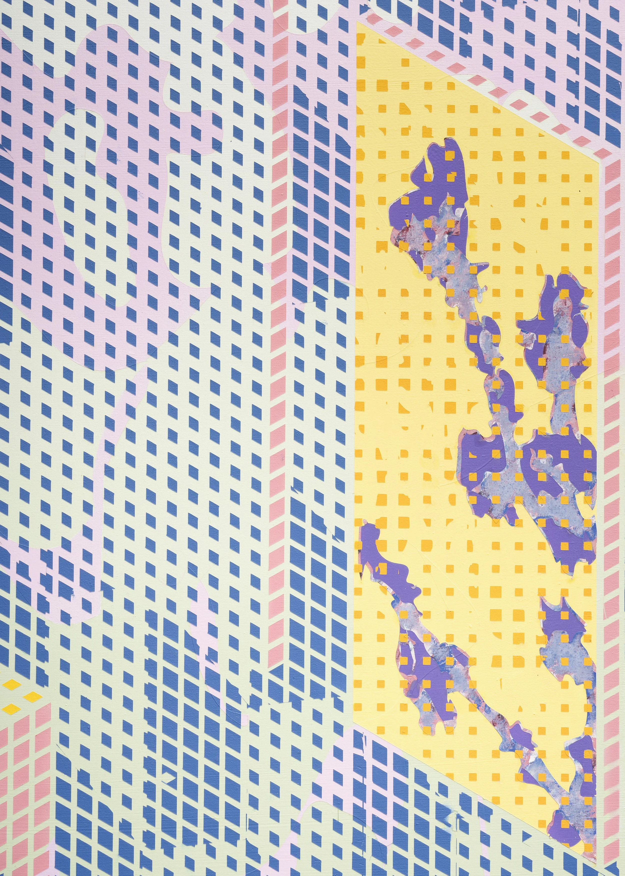 details of Uriel Schmid Téllez paintings for the duo show at Spazio L'Ove, Lugano, 2025.