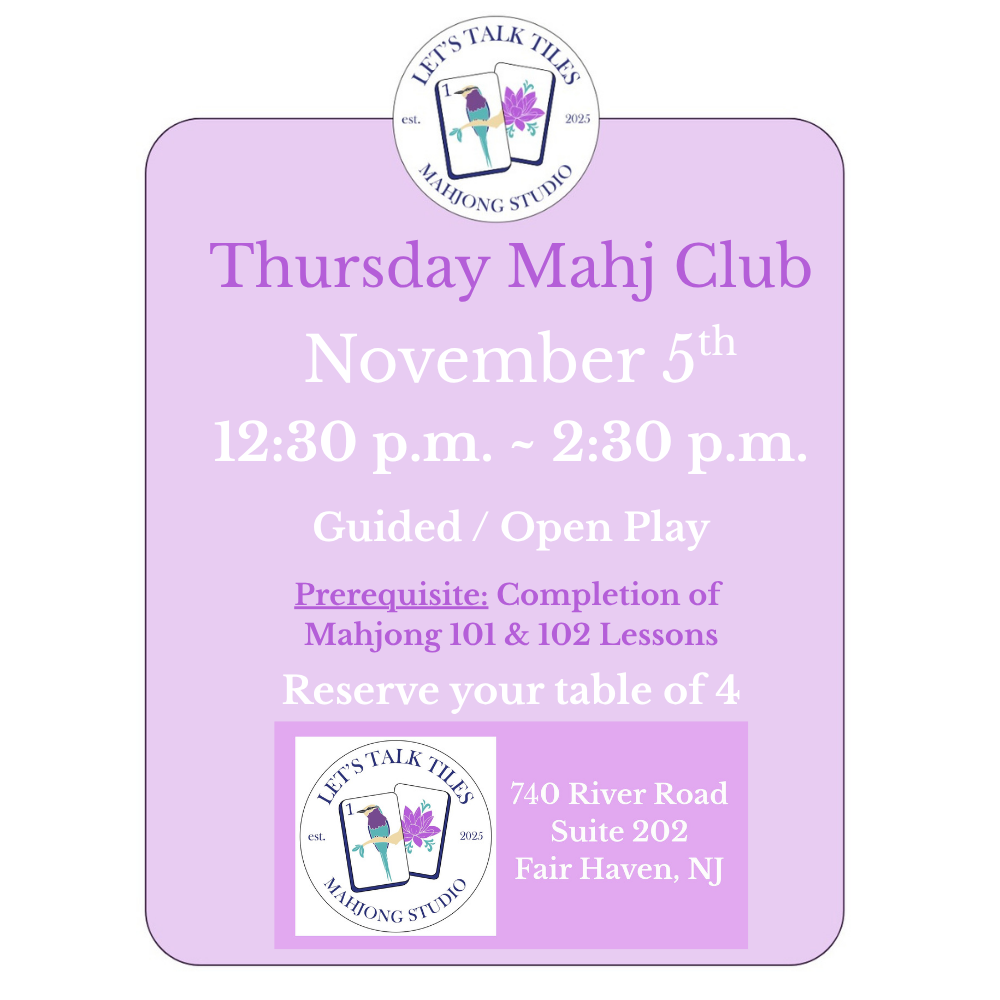 Thursday Mahj Club - November 5th Midday