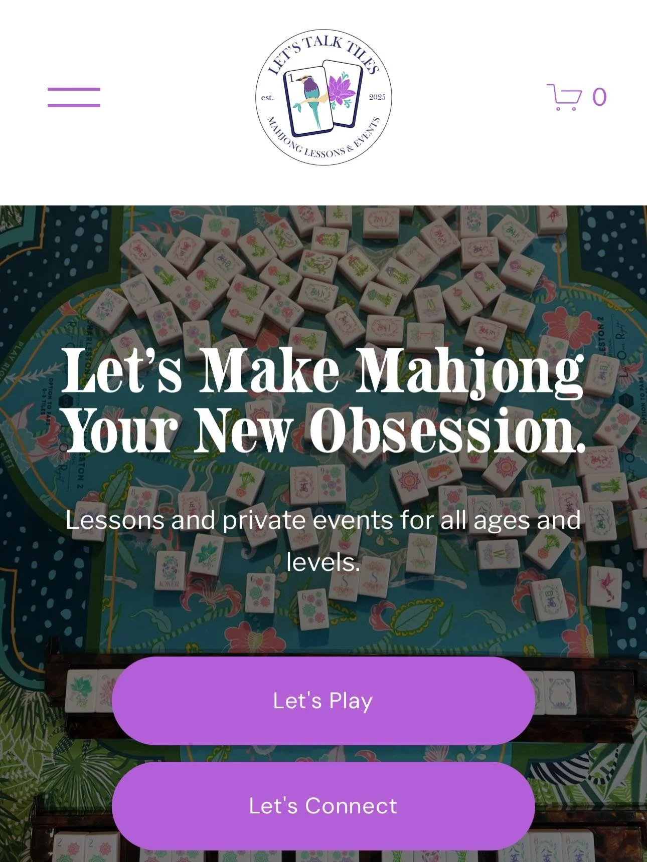 We are thrilled to announce the launch of the Let&rsquo;s Talk Tiles website! Visit the link in our bio to see the Mahjong events and classes that we are currently offering! And please sign up on our contact page to stay in the loop for all upcoming 