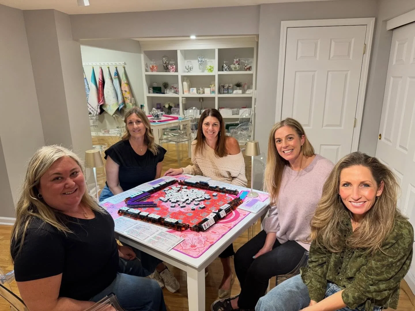 We had a blast teaching these fantastic ladies a private lesson last night. Can&rsquo;t wait to see them back in our Mahjong Studio for their 102 lesson! 

Dm or email us at info@letstalktiles.com to schedule your private lesson today and come learn 