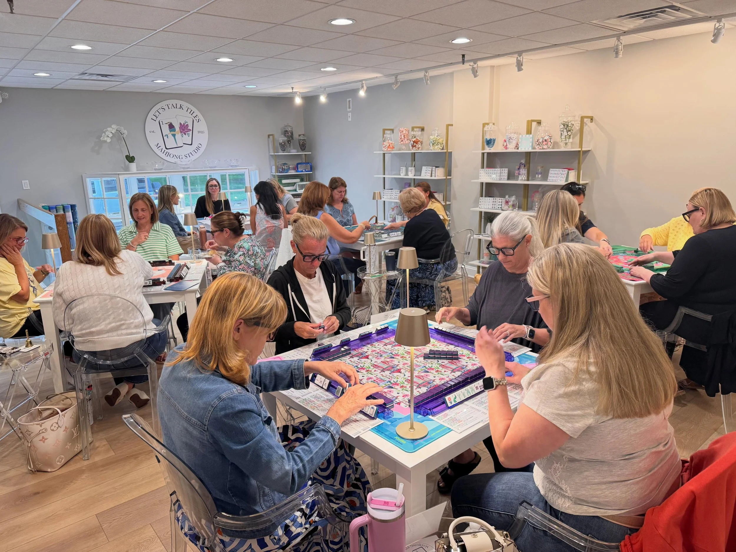 We had a fantastic kick off to the Let&rsquo;s Talk Tiles Mahjong League last night. Success was measured not just in all of the wins, but at the laughter heard at each table. 

Are you ready to learn the game everyone is talking about? Register for 