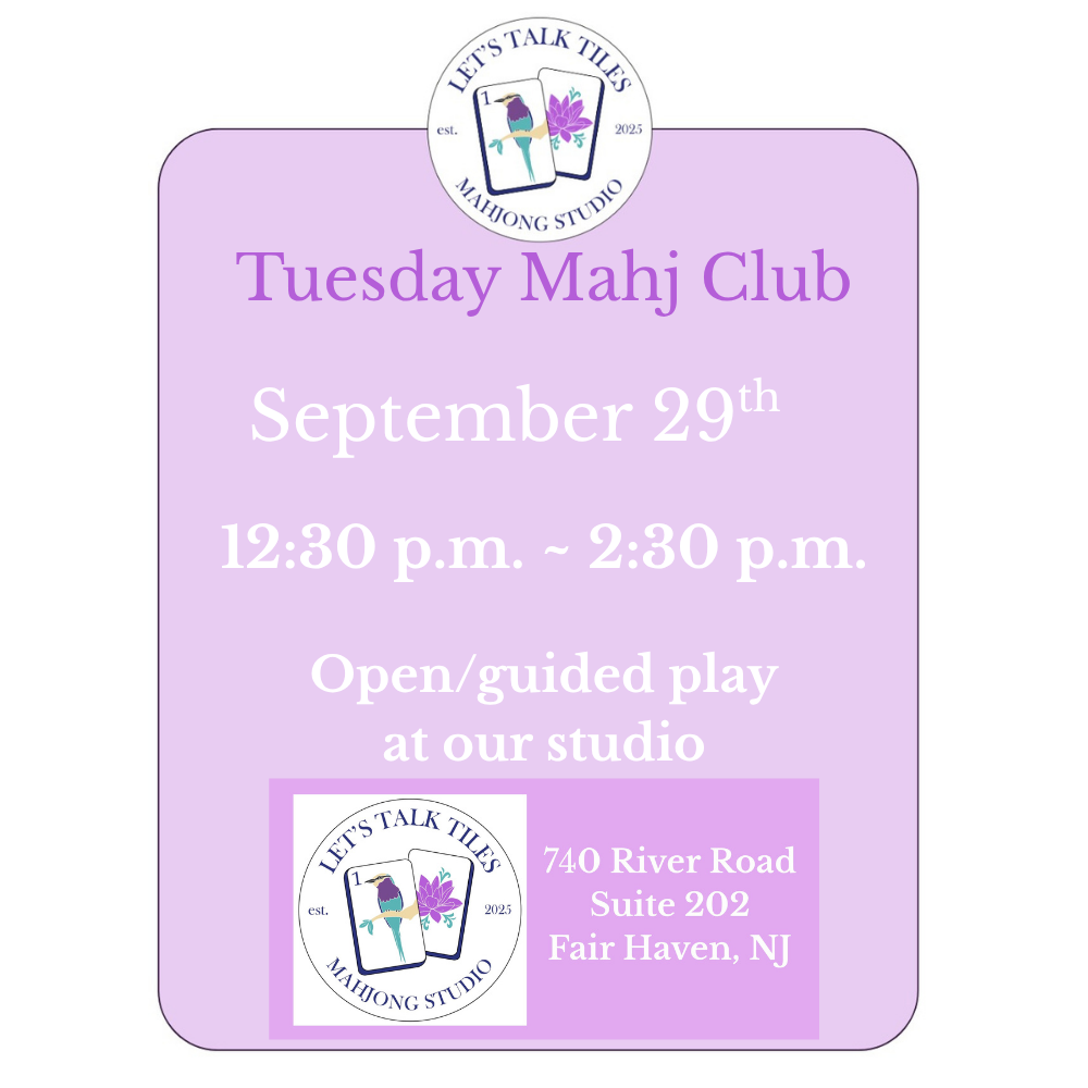 Tuesday Mahj Club - September 29th Midday