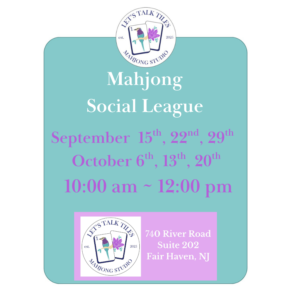 Mahjong Social League - Tuesday Mornings SOLD OUT