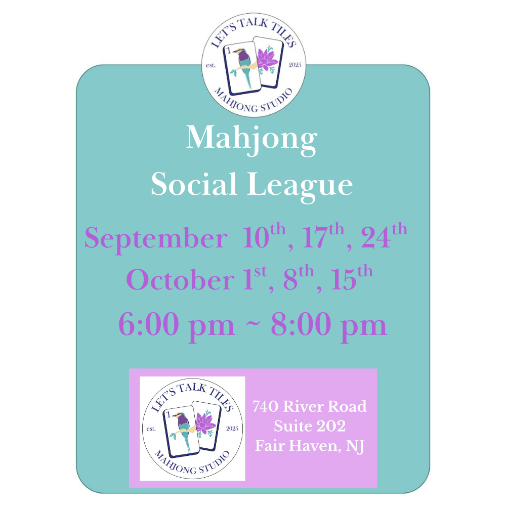 Mahjong Social League - Thursday Evenings SOLD OUT