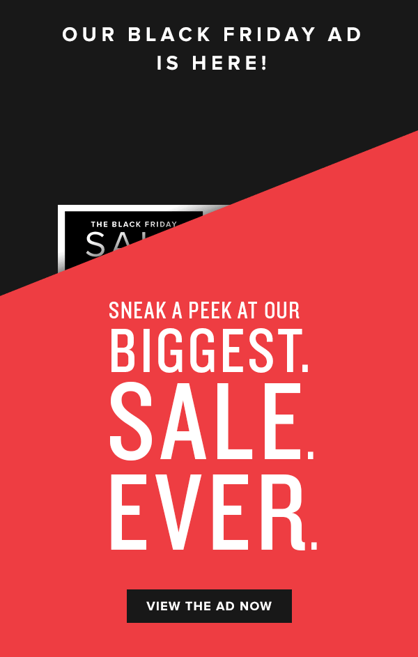 Black Friday Sneak Peek Email Graphic