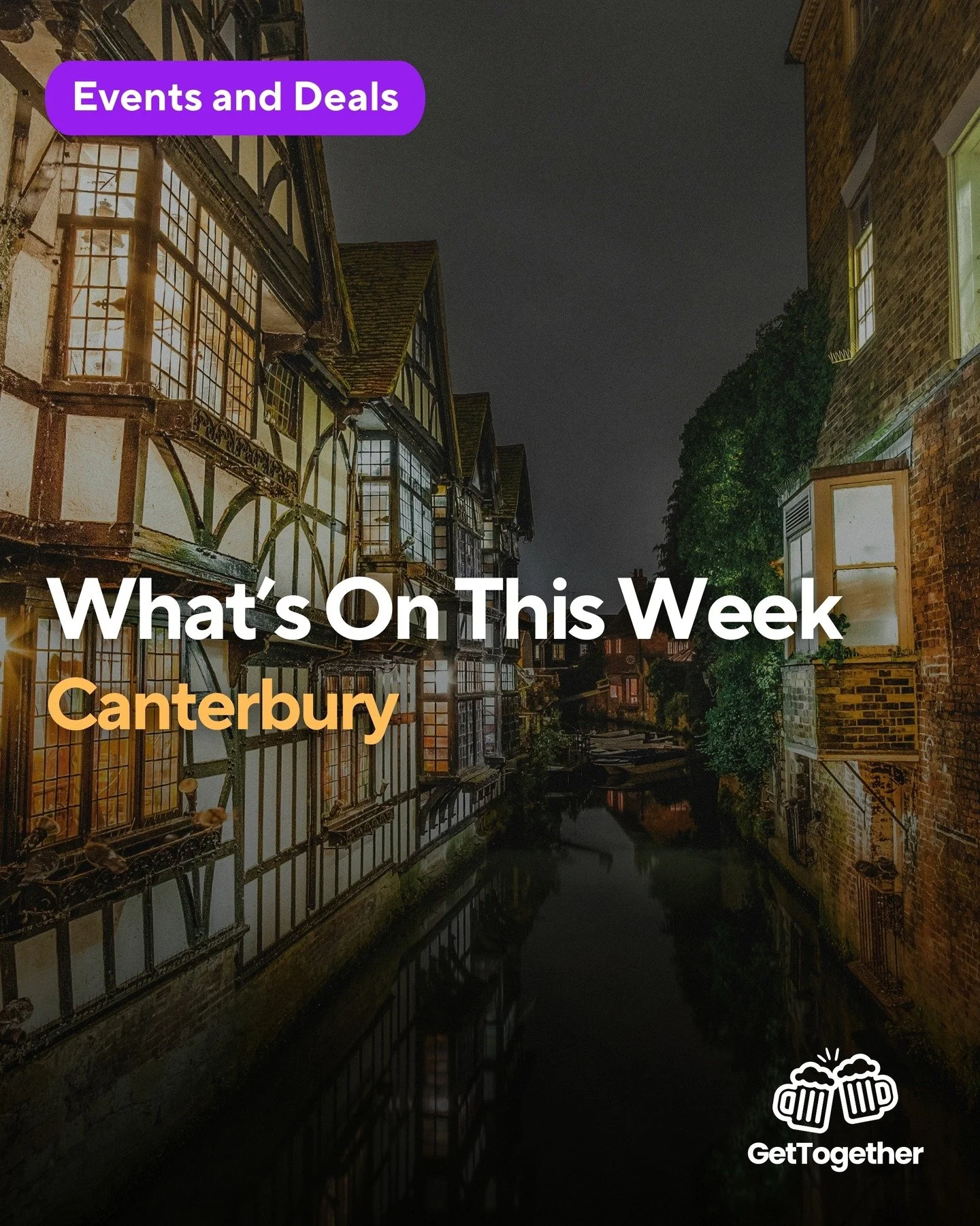 A stacked week of events &amp; deals is incoming 👀

Refresher events, discounted drinks and plenty going on around town&hellip; Dry January is being seriously tested!

See what&rsquo;s happening this week.
Download the GetTogether app 📲

#canterbur