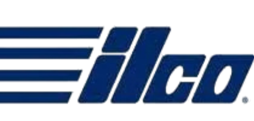 Digital graphics of the Illco logo with stylized blue and red elements.