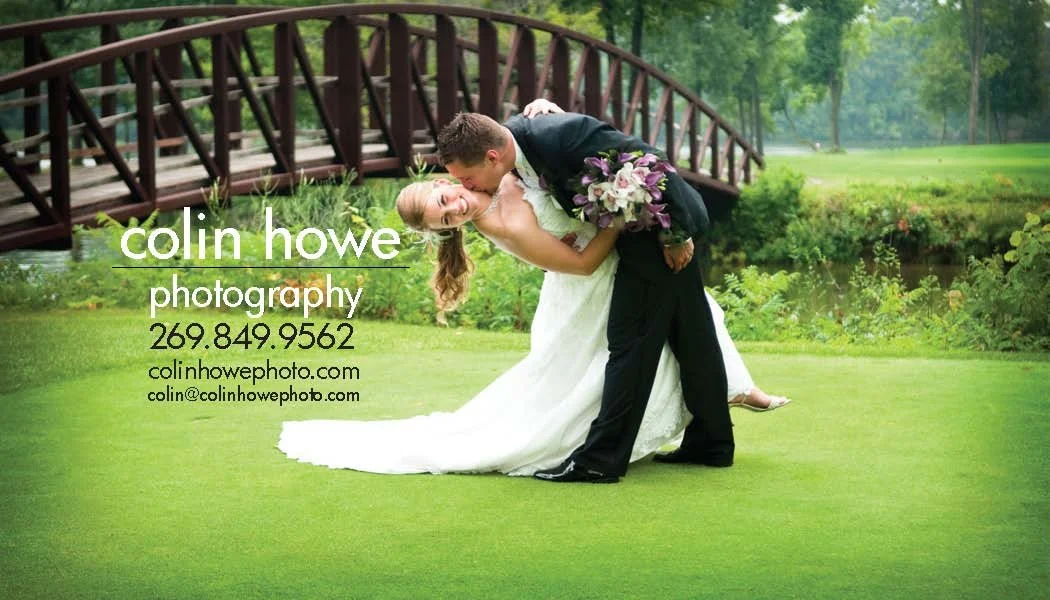 a business card designed for Colin Howe Photography.