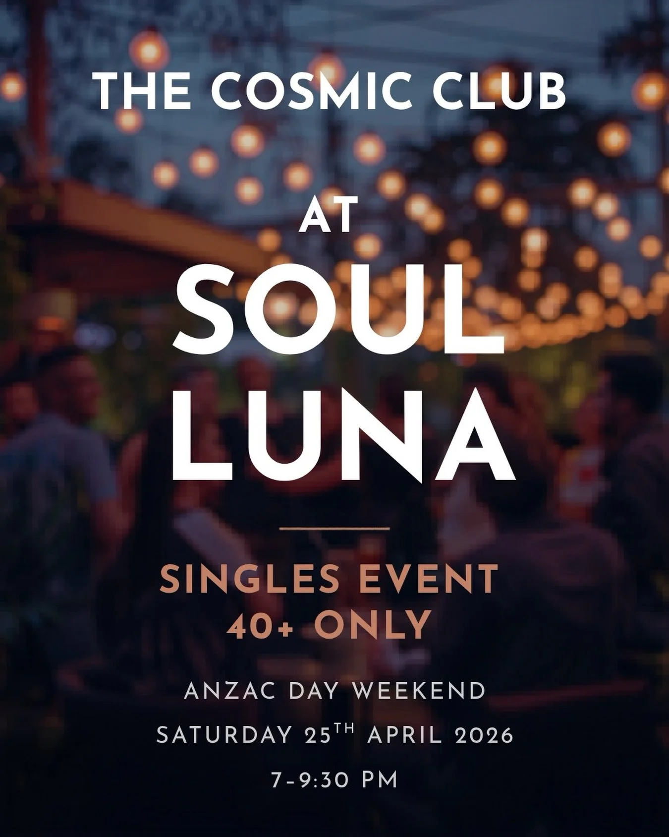 🎟 Book early bird tickets &mdash; $25 (be quick!)
Link in bio! 

Meet and mingle&hellip; feel the tingle,
Laugh a little, dance and jingle!
No awkward corners, no one left out!
You&rsquo;ll meet everyone&mdash;that&rsquo;s what it&rsquo;s about.
Fun