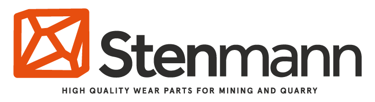 Logo, jossa oranssi kuvio ja teksti 'Stenmann'.