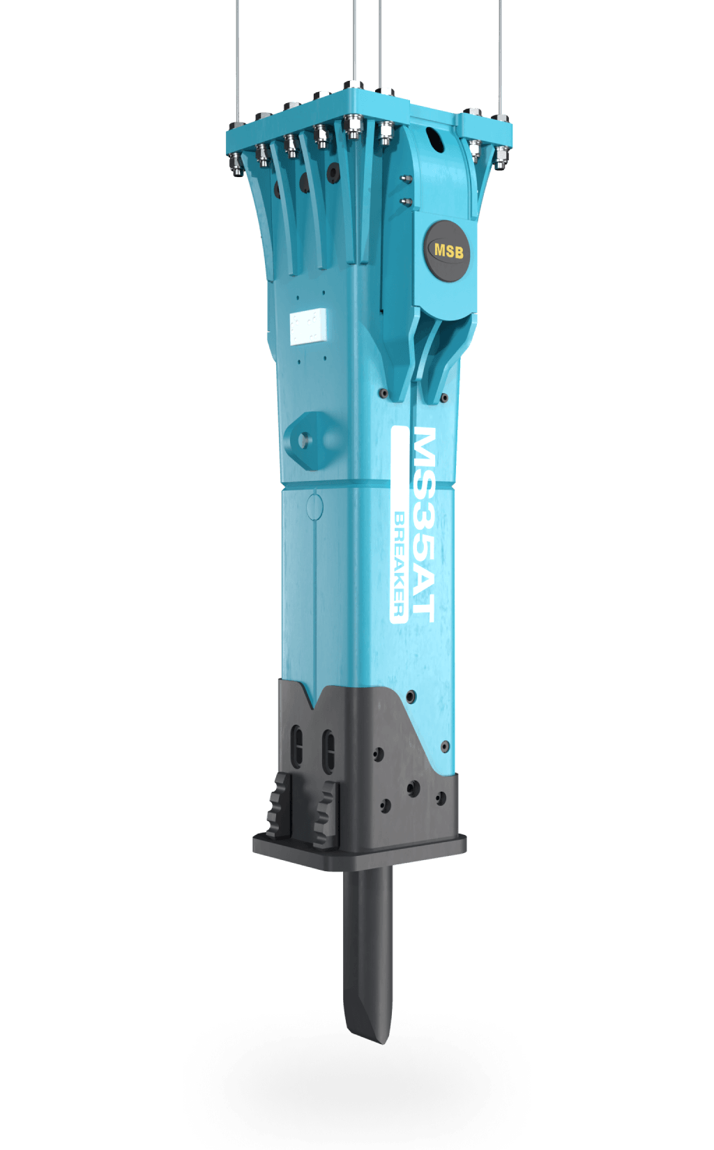 Kuvassa on raskas kaivosteollisuudessa käytettävä katkaisin MSB MS3 5AT.