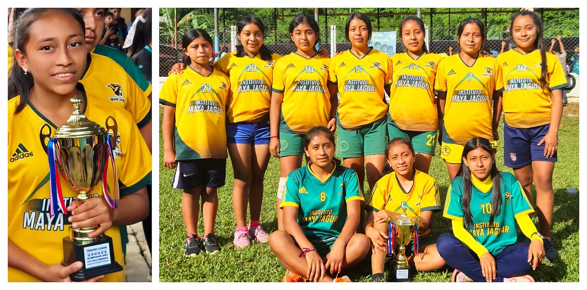 Maya Jaguar Girls Team Wins Bronze in Rural Olympics 2024