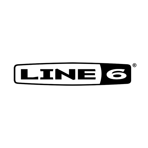 The logo for Line 6 featuring the word 'LINE' in bold black letters with the number 6 inside a black rounded rectangle.