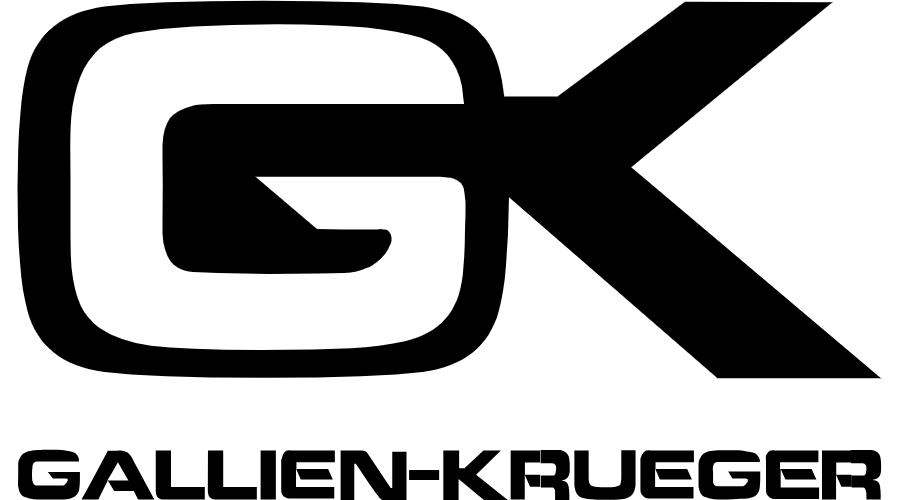 Gallen-Krueger logo with a stylized 'GK' in black and the words 'GALLEN-KRUEGER' below.