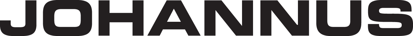 Close-up of a shape with the letter 'J' to the left and the name 'JOHANNUS' partially visible in bold black letters on a white background.