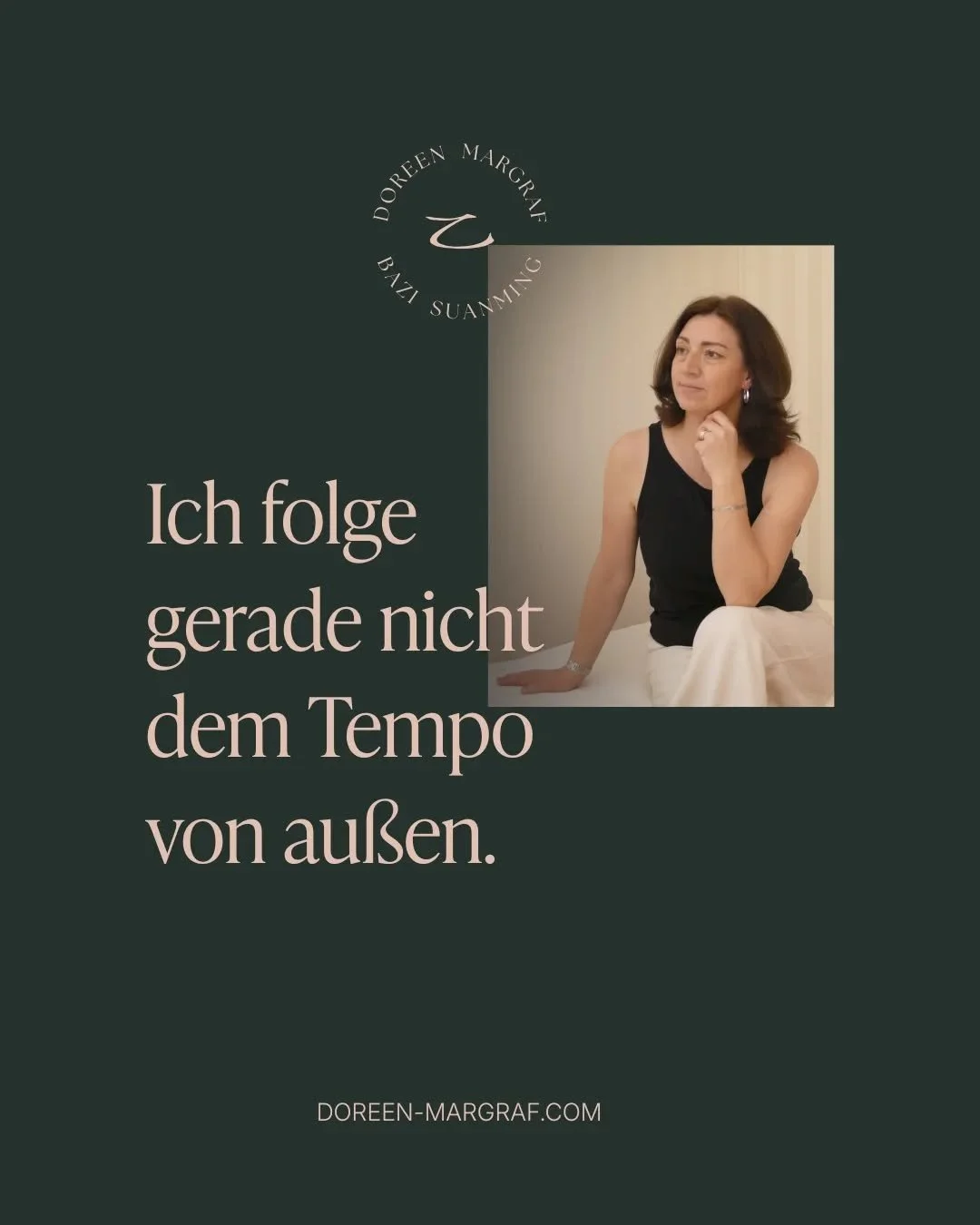 Langsam, bewusst und genau im richtigen Moment.
Ich baue mein Business gerade weiter auf
und folge dabei meinem eigenen Timing,
nicht dem, was &bdquo;man jetzt machen sollte&ldquo;.

Hier wird es um BaZi gehen.
Darum, wie es mir hilft, Entscheidungen