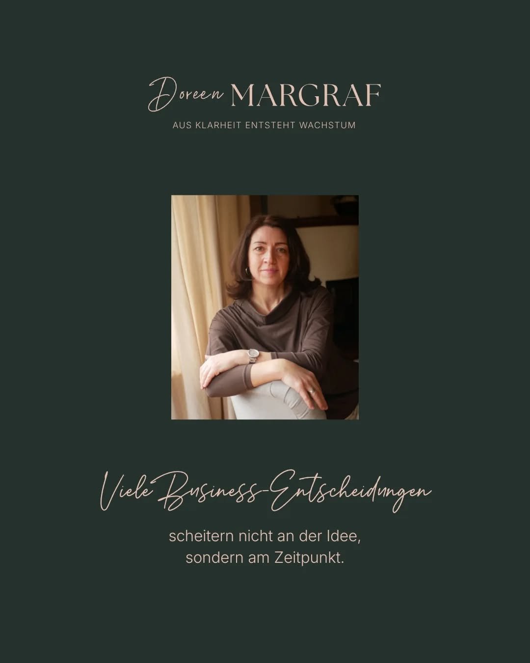 Was ich in meiner Arbeit immer wieder sehe:

Frauen sind fachlich klar, erfahren und vorbereitet.

Und trotzdem f&uuml;hlen sich manche Entscheidungen z&auml;h, unsicher oder anstrengend an.

Nicht, weil sie falsch sind.

Sondern weil sie im falschen