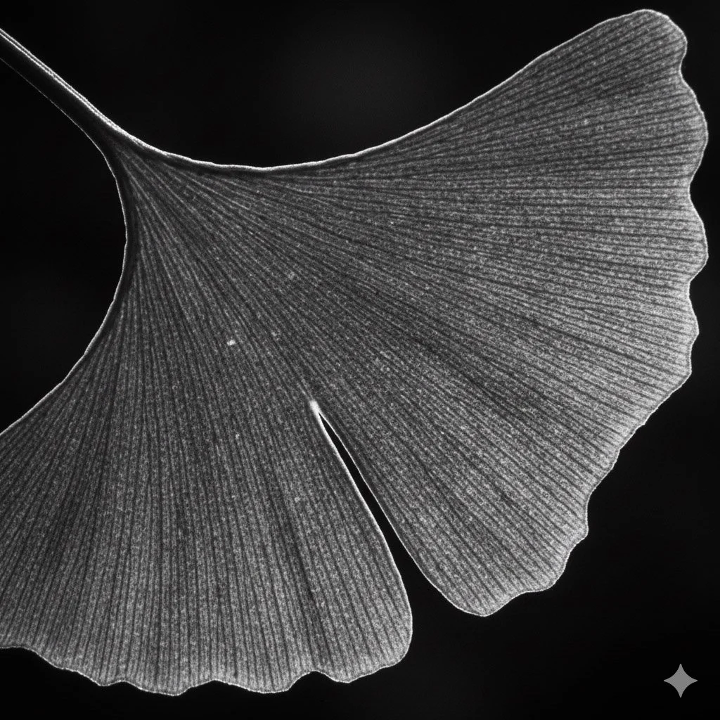 Pflanzenmotiv als Metapher für organisches Business-Wachstum und innere Ordnung