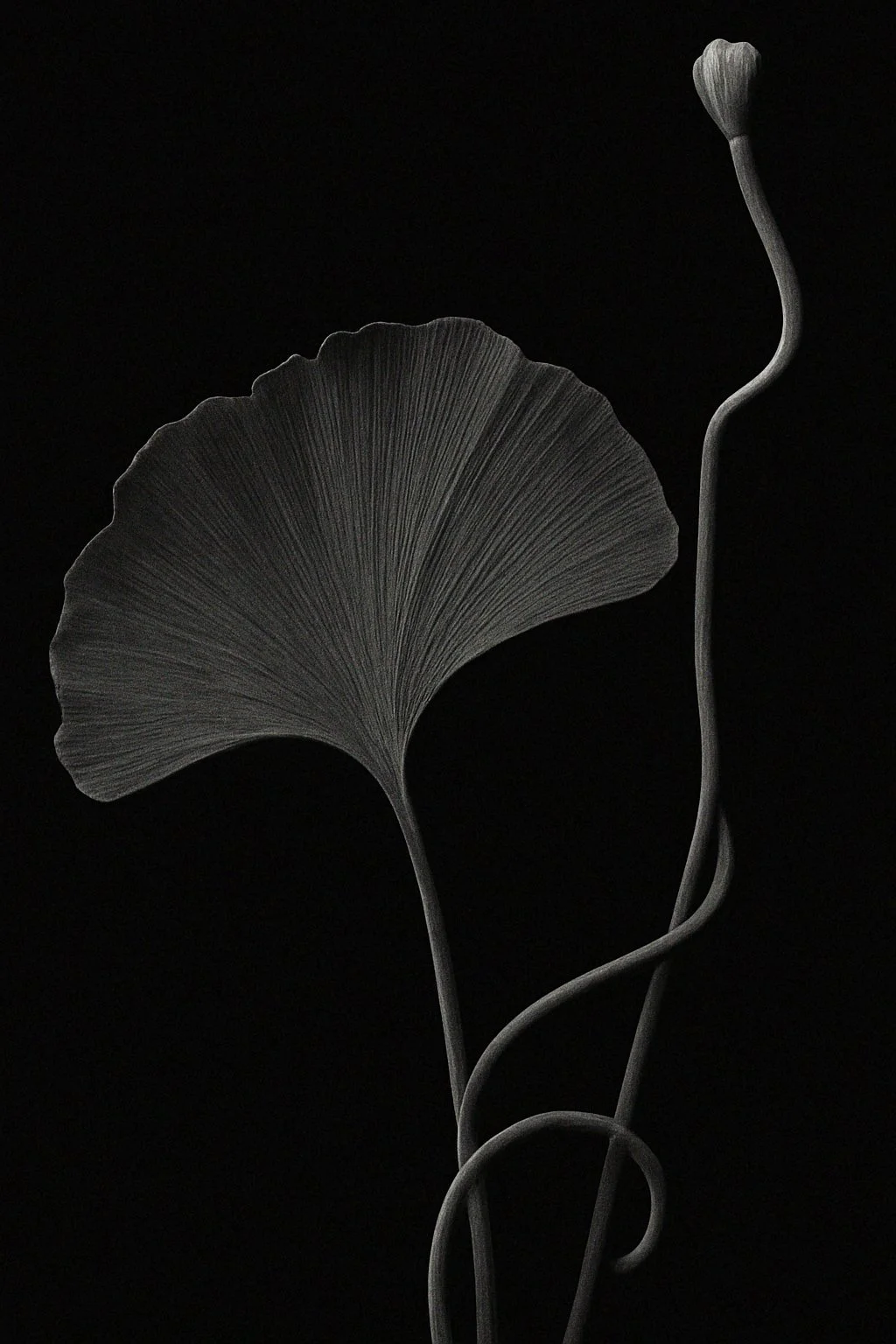 Ginkgo-Blatt als Symbol für Klarheit, Lebensenergie und nachhaltiges Business-Wachstum