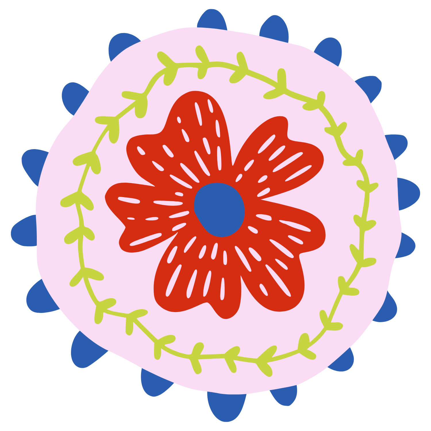 A floral illustration that feels hand-touched and colorful.