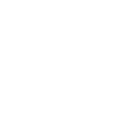 A black and white abstract geometric design featuring vertical and diagonal lines and shapes.