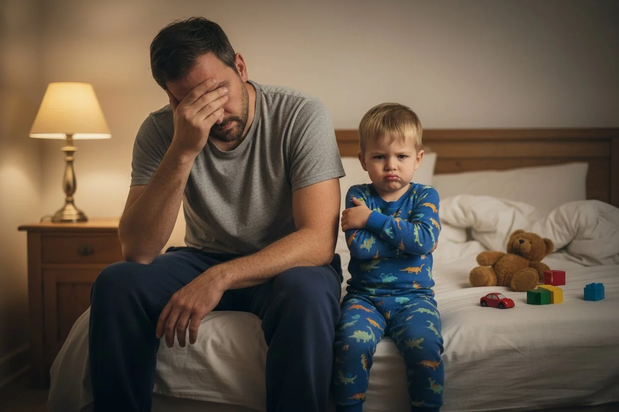 From Bedtime Battles to Peaceful Nights - Free downloadable sleep guide.