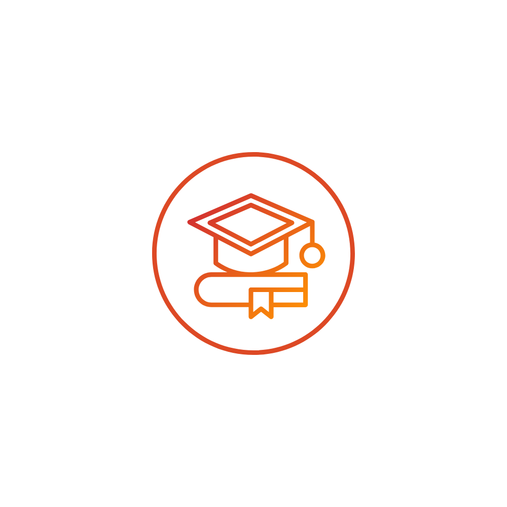 Master's level autism expertise icon.