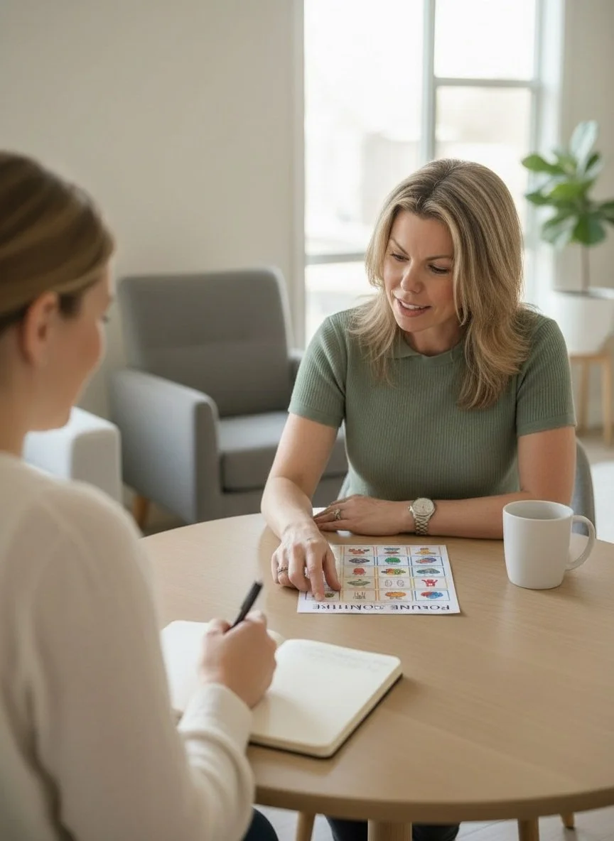 Elisha Iggulden, child sleep consultant, coaching parent on sleep plan strategies.