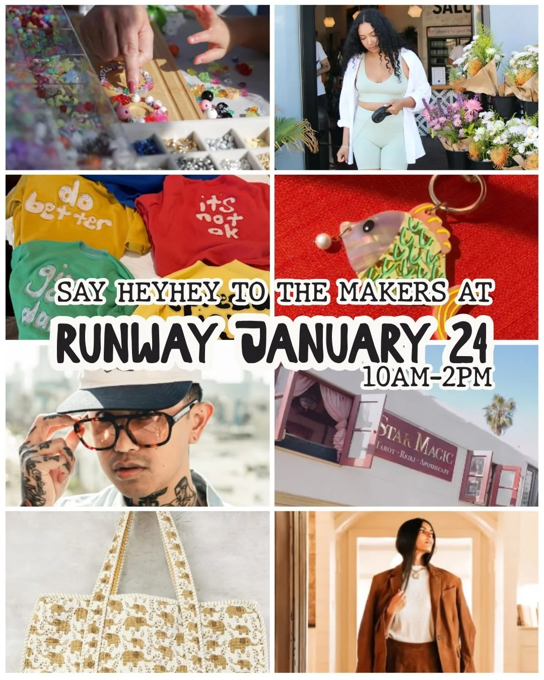 New year, fresh vibes ✨
This Saturday we&rsquo;re taking over the @runwayplayavista lawn for NEW YEAR, NEW ME POP UP from 10AM&ndash;2PM.

Local makers, DJ beats , activations by @rvivl.co + @senderone, and a community vision board to set the tone fo