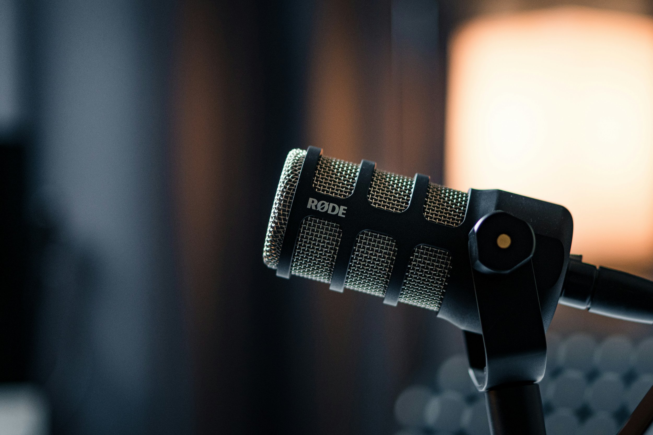 Photo of podcast microphone