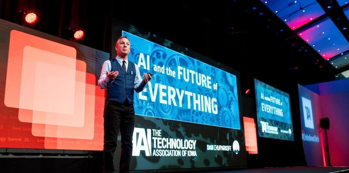 Keynote talk topic focused on AI & your business.