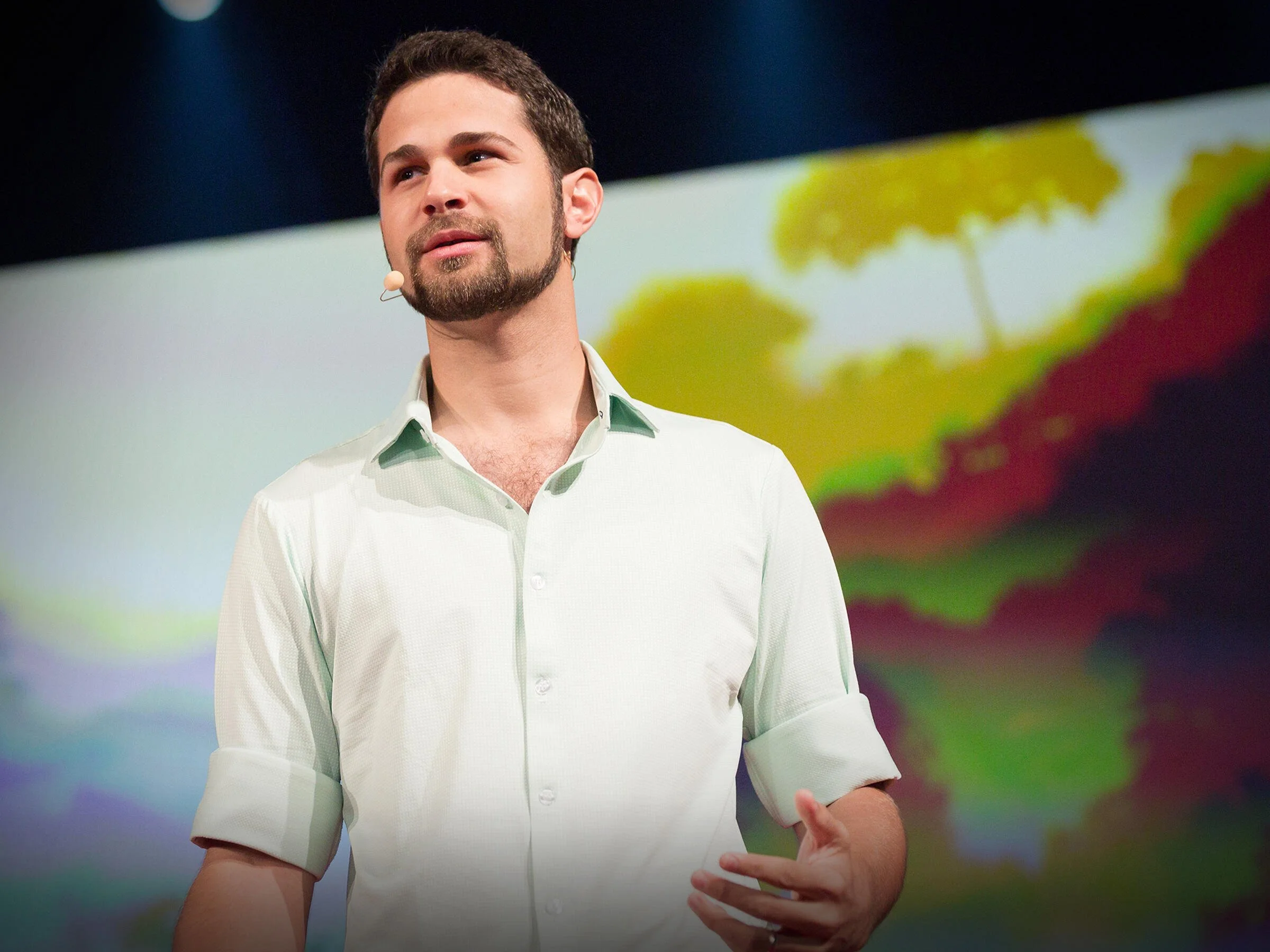 Conservation and geothermal science keynote presentation by Andrés Ruzo on reconnecting humanity with nature through exploration and innovation
