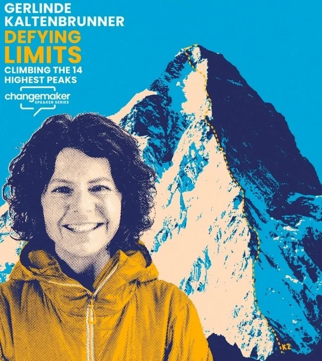 Gerlinde Kaltenbrunner: Defying Limits, Climbing the Highest Peaks speaker tour.