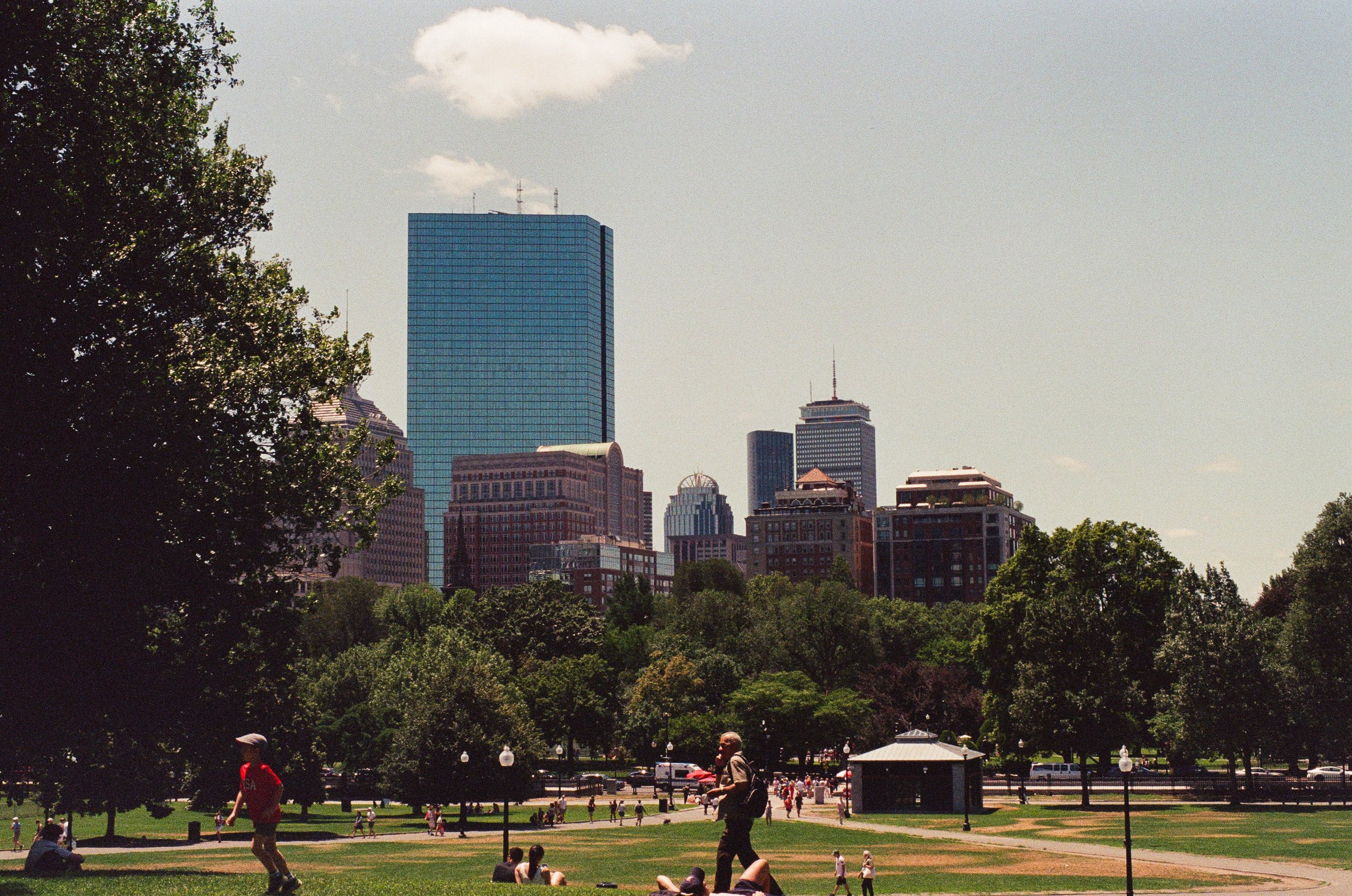 Boston skyline from Boston Common